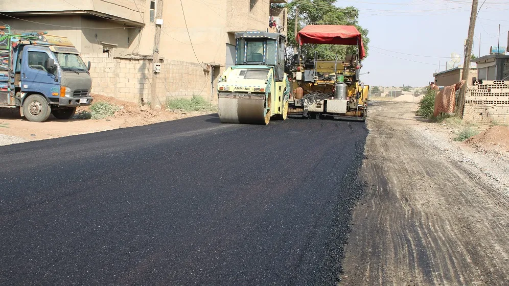 ترميم الطرق في تربه سبيه وجل آغا