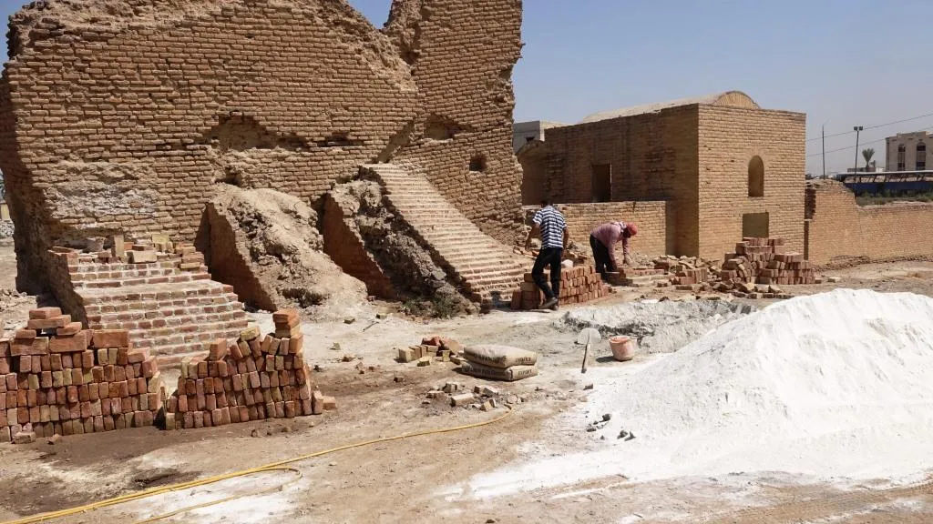 ​​​​​​​أعمال لترميم المواقع الأثرية في الرقة