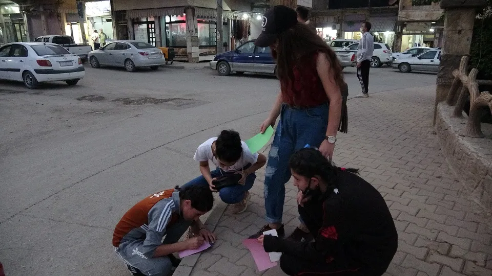 فعاليّة عبر الرّسائل في ديرك لمناهضة العنف ضدّ المرأة