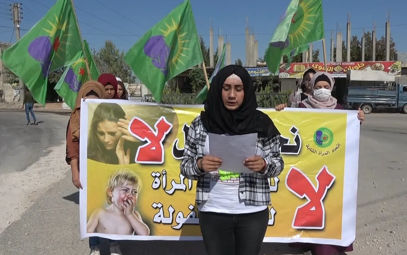  مجلس المرأة الشابة في منبج يصدر بيانًا في إطار حملة "نحن نقول لا"
