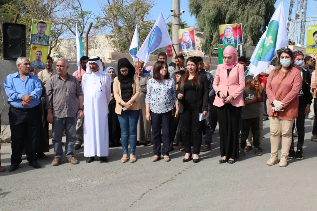 مُهجّرو كري سبي يعتصمون في سنوية احتلال تركيا لأراضيهم