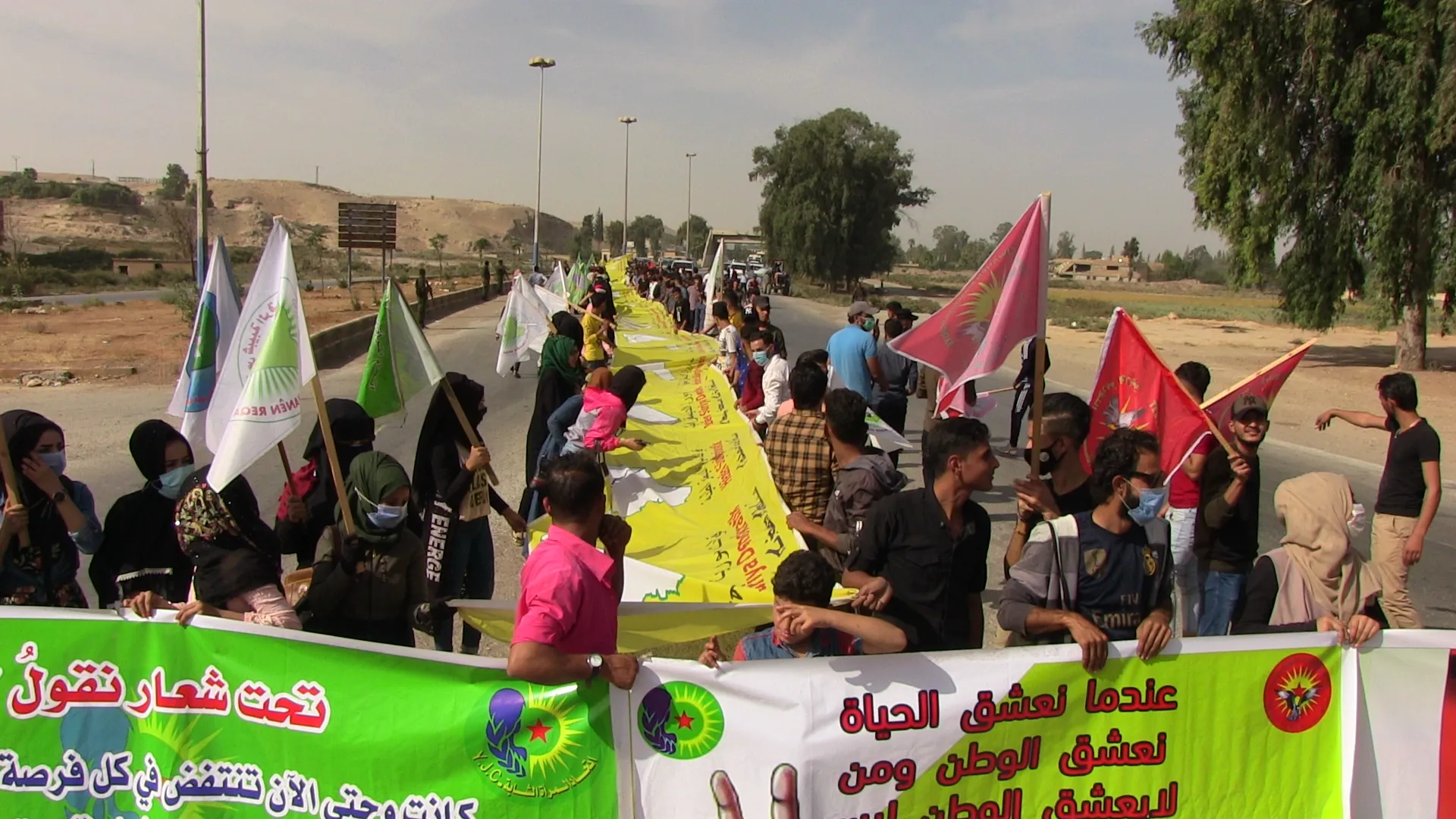 ​​​​​​​شبيبة الرقة والطبقة يحتفلون بذكرى تحرير المدينة من داعش