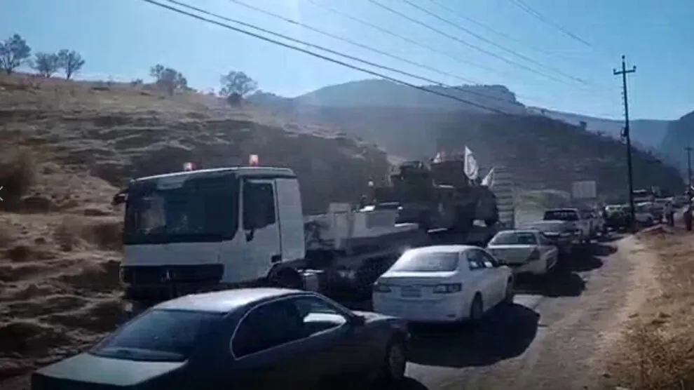 الديمقراطي الكردستاني يحشد قواته بالقرب من جبل غاره