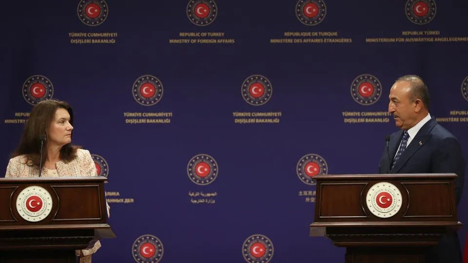 وزيرة خارجية السويد تهاجم تركيا: تشعل الصراعات وتنتهك حقوق الكرد
