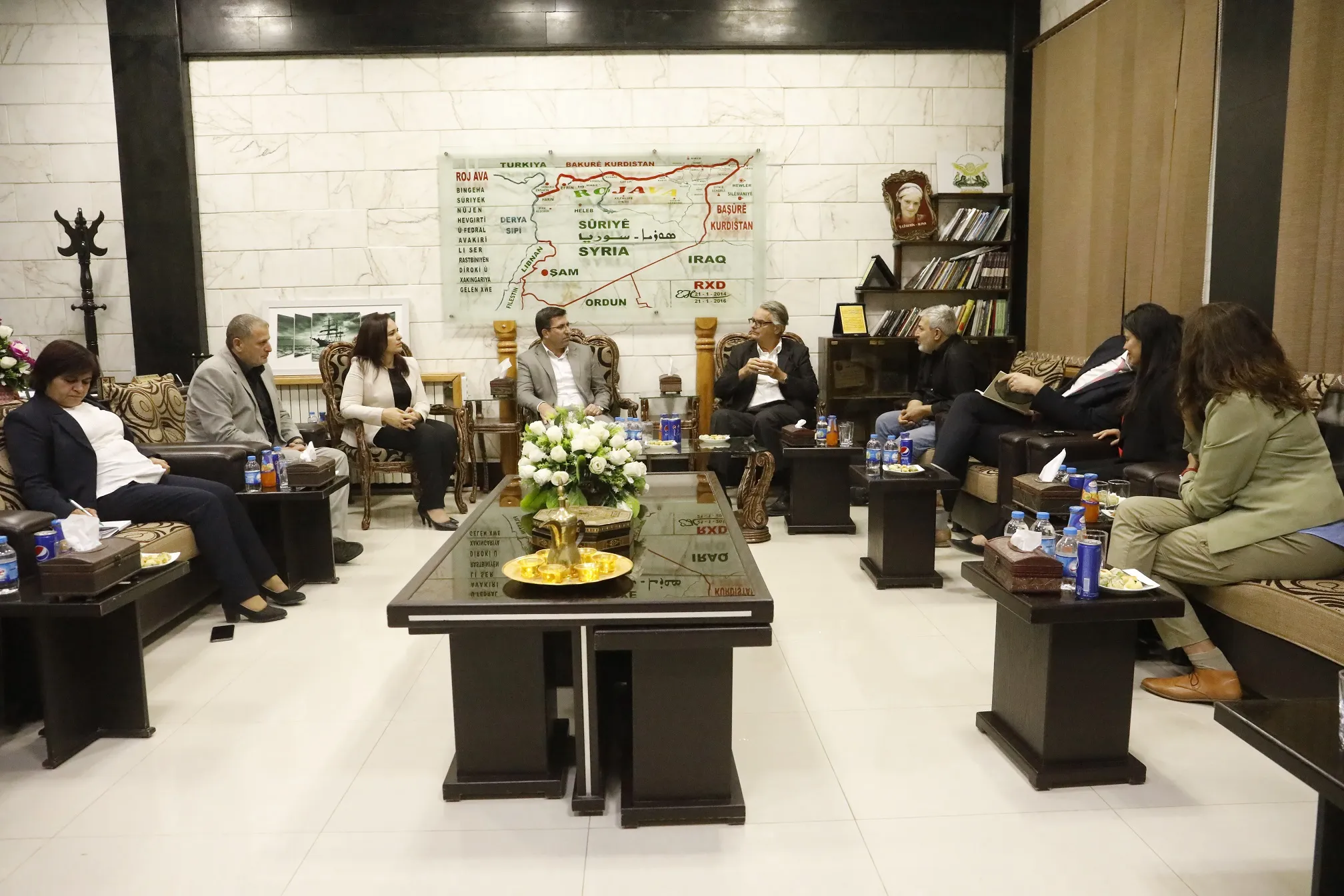 ​​​​​​​الوفد السويد تعهد للإدارة الذاتية بالدعم السياسي في المحافل الدولية