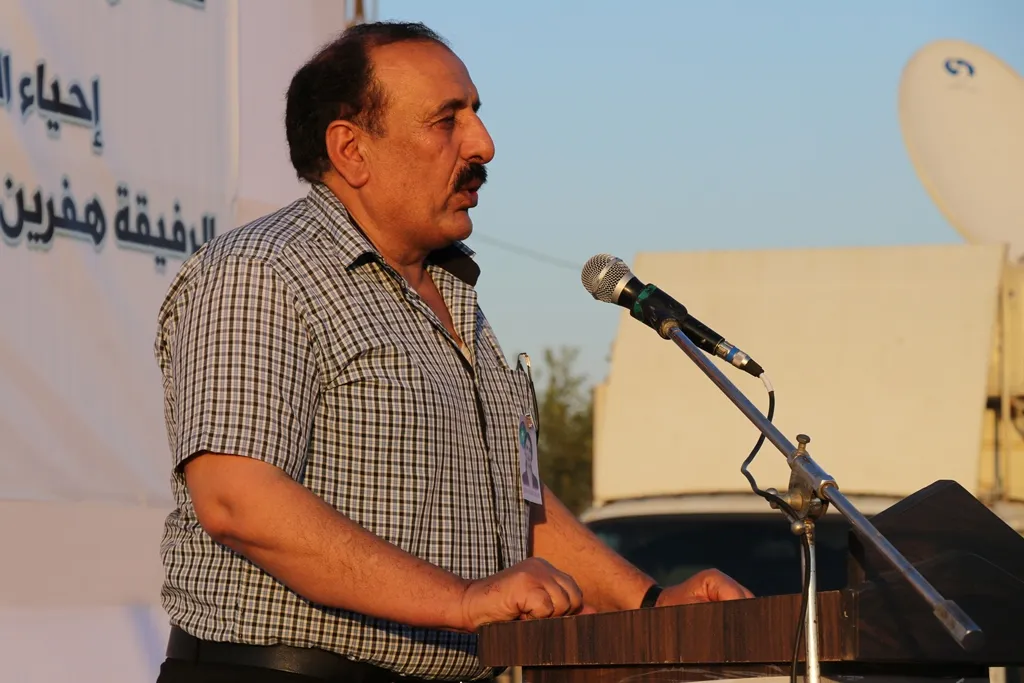 ضمن مهرجان خطابيّ إحياء الذّكرى السّنوية الأولى لاستشهاد هفرين خلف وفرهاد رمضان