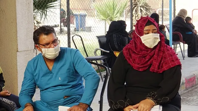 ​​​​​​​تعليمات صحية وفريق تثقيف للحد من انتشار فيروس كورونا في الشدادي