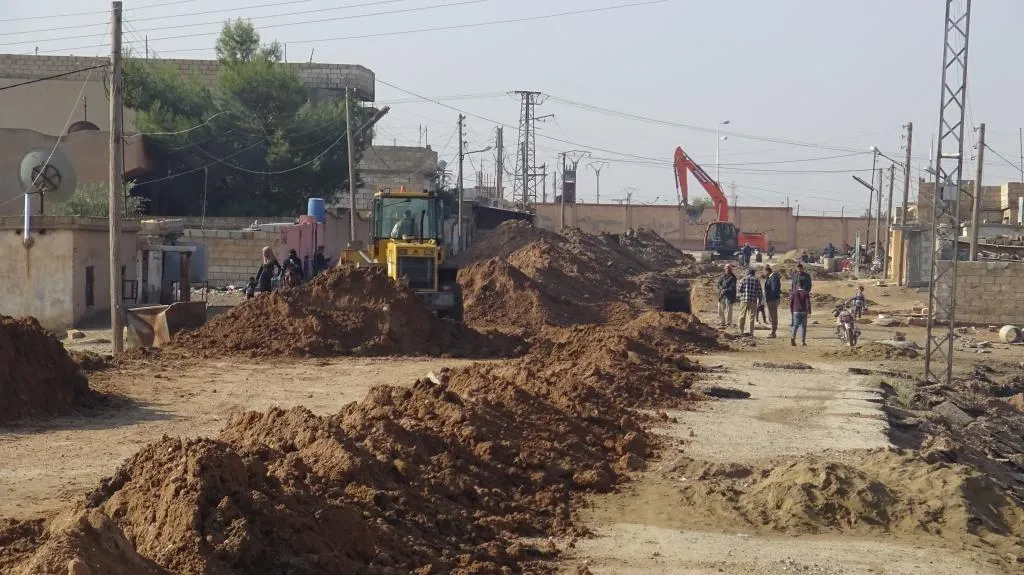 مشروع الصرف الصحي يدخل حيّز التنفيذ بالشدادي