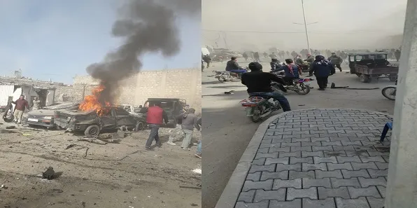 انفجار سيارة مفخخة في مدينة الباب المحتلة