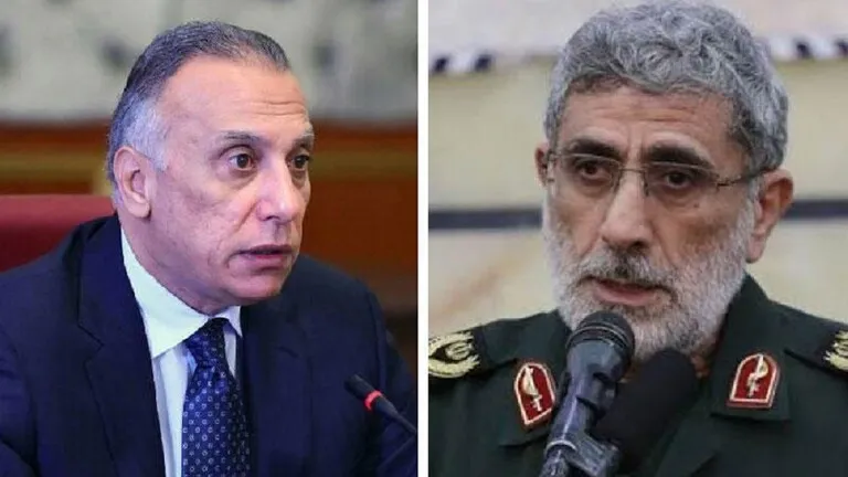 وسائل إعلام: اجتماع بين الكاظمي وقائد فيلق القدس الإيراني في بغداد