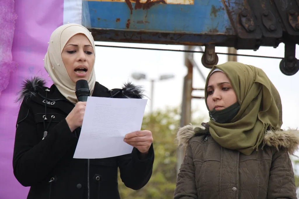 ​​​​​​​بصوت آلاف النساء.. 'لا للاحتلال والإبادة، معاً نحمي المرأة والحياة'