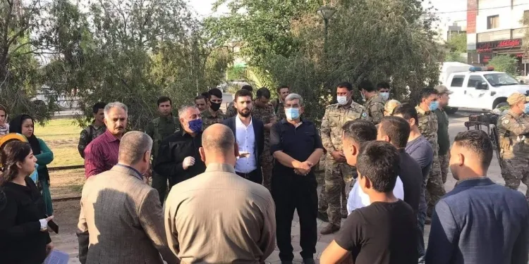 أسايش "الدّيمقراطيّ الكردستانيّ" تمنع تظاهرة في منطقة كرميان