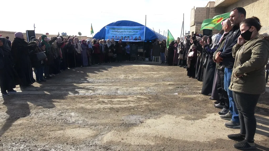 ​​​​​​​من عامودا إلى عين عيسى مظاهرات منددة بالهجمات التركية والصمت الدولي
