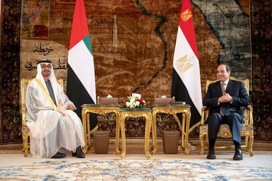 السيسي يرحب بانضمام الإمارات لمنتدى غاز شرق المتوسط كمراقب