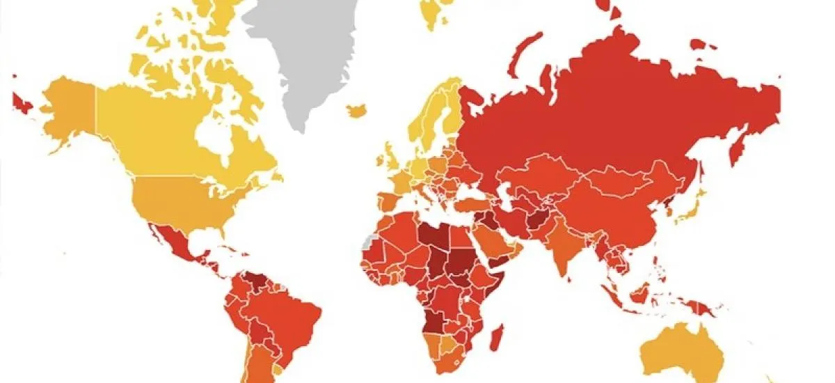 6 بلدان .. بينها تركيا وسوريا على لائحة الدول الأكثر فسادًا في العالم