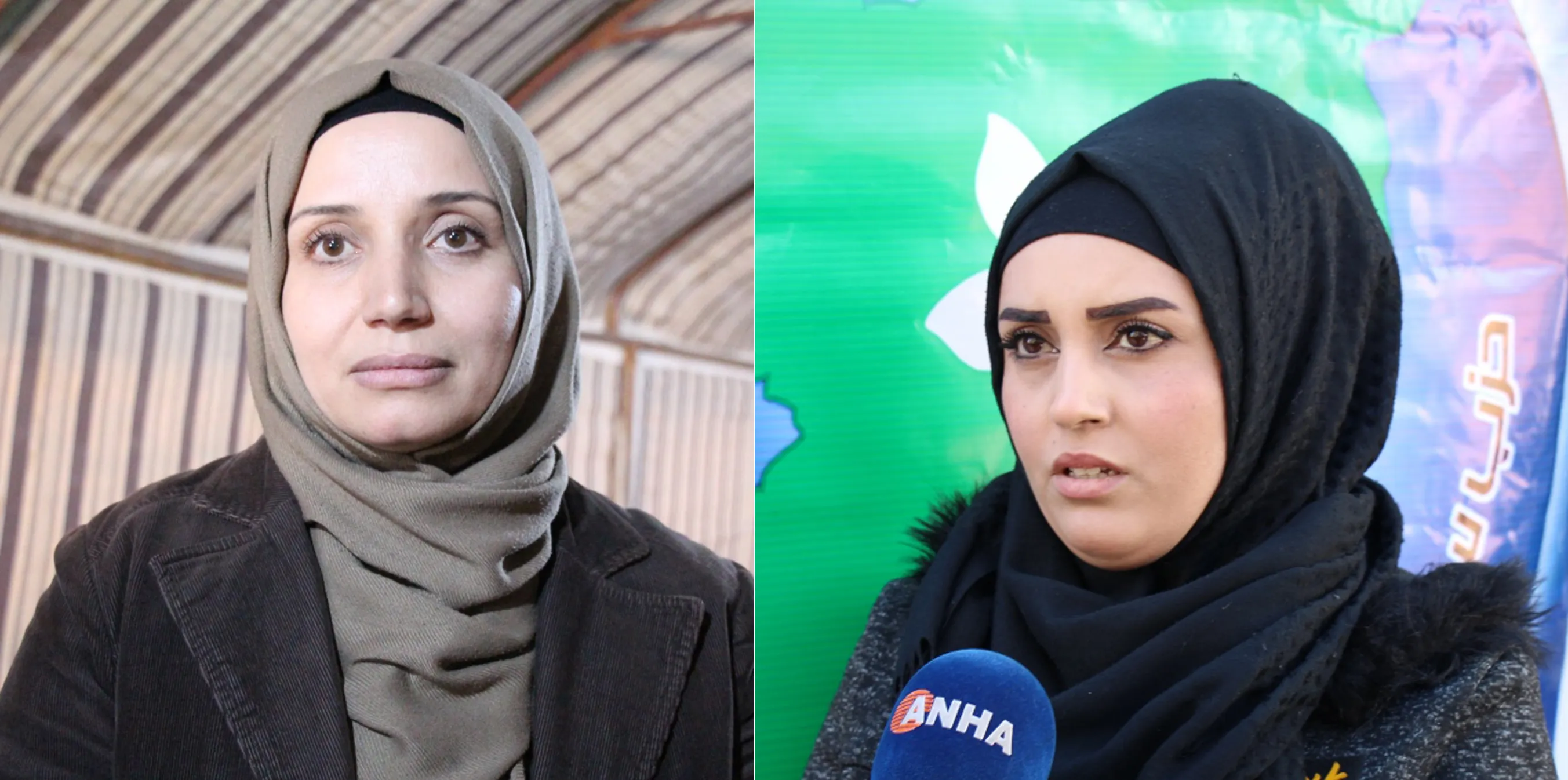 نساء منبج خلال فعاليات خيمة الاعتصام "كفى سفكاً لدماء السوريين"