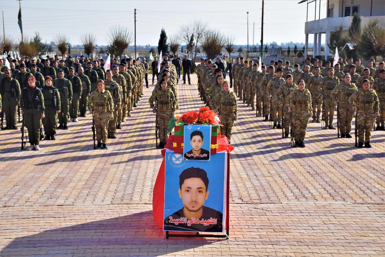 ​​​​​​​جثمان الشهيد هاني النعيمة يوارى الثرى في الحسكة