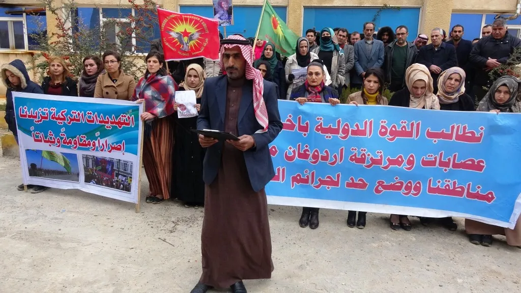 ​​​​​​​إقليم الفرات ومنبج.. فعاليات منددة بالاحتلال التركي لعفرين والتواطؤ الدولي مع تركيا