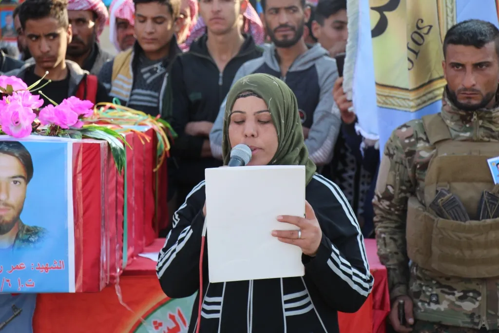 ​​​​​​​تراب منبج يحتضن جثمان الشهيد عمر رضوان العجان