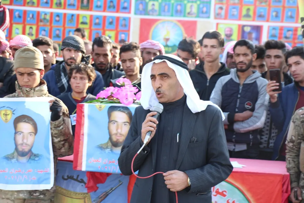 ​​​​​​​تراب منبج يحتضن جثمان الشهيد عمر رضوان العجان