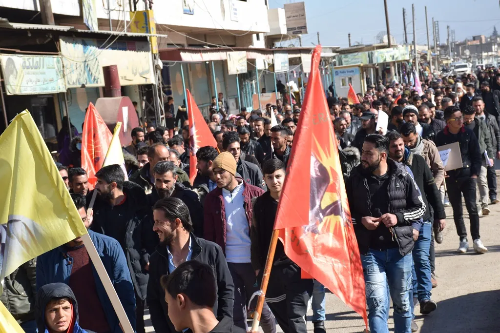 أهالي مقاطعة قامشلو ينتفضون ضد التهديدات التركية