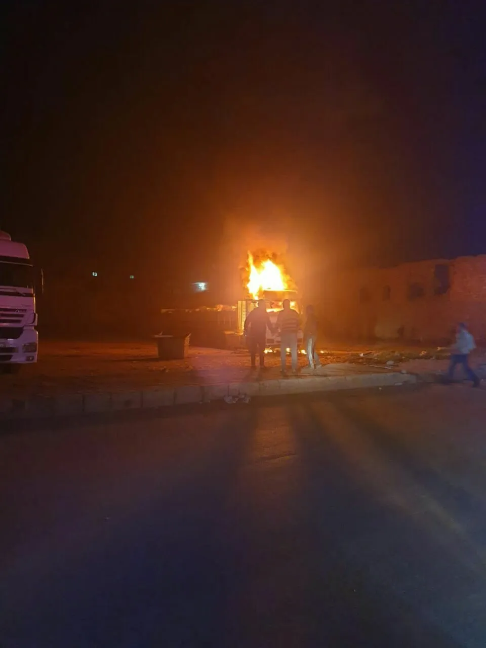 انفجار عبوة ناسفة في شاحنة لقوات الاحتلال التركي في مدينة الباب