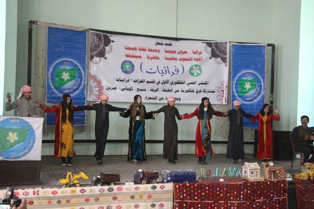 مهرجان فلكلوري في ناحية صرين برعاية حزب سوريا المستقبل