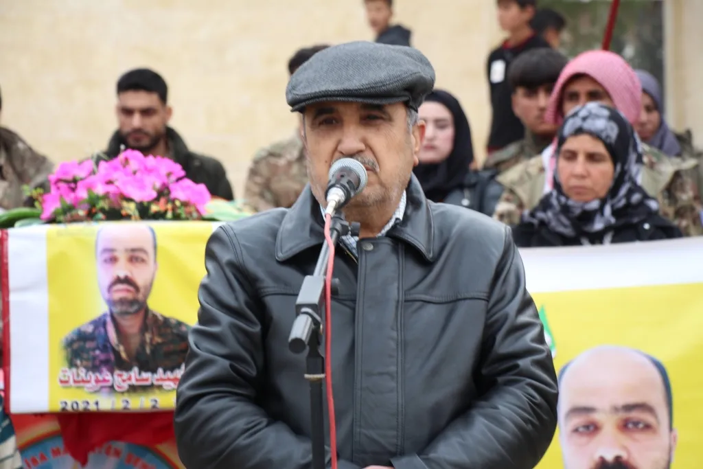 تشييع شهيد من لواء الشمال الديمقراطي إلى مثواه الأخير في منبج