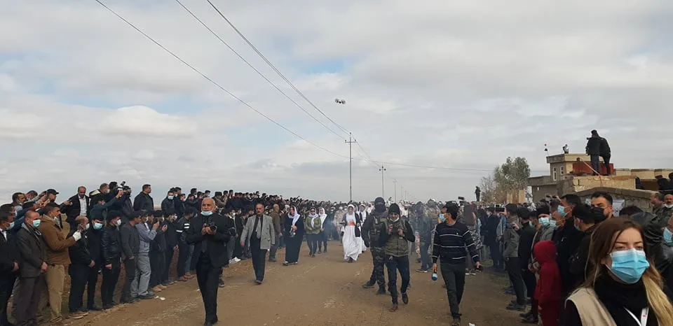 رفات 104 إيزيديًّا توارى الثرى في مقبرة ضحايا كوجو