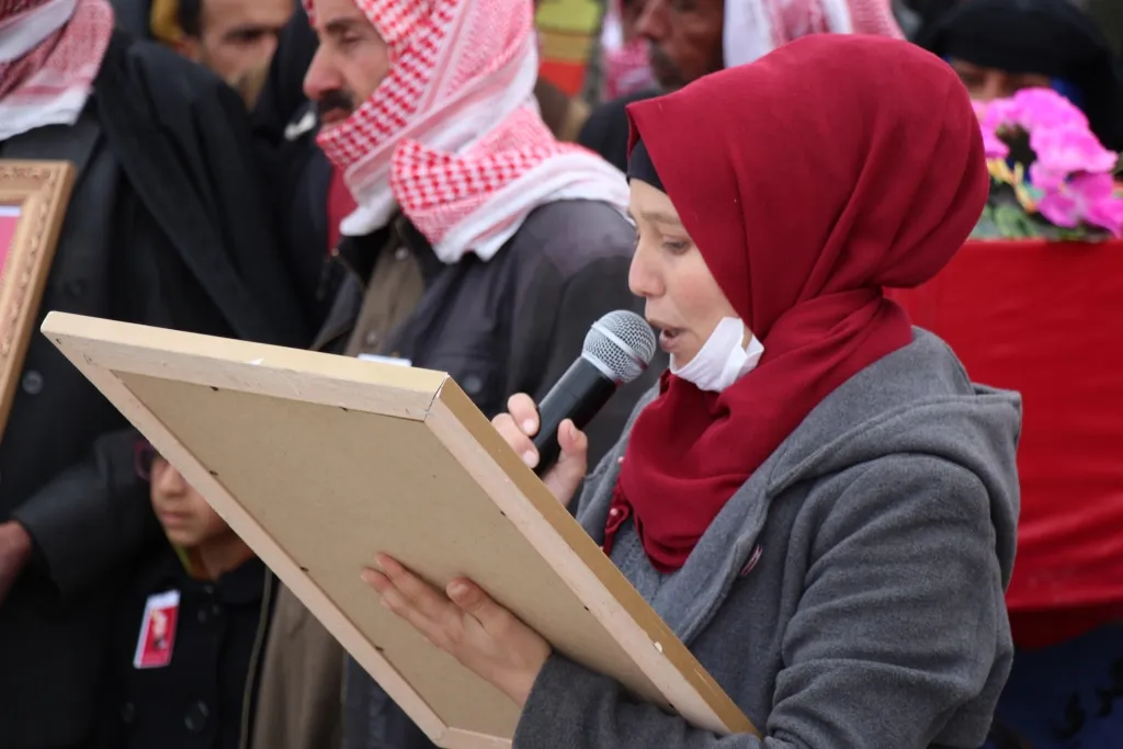 تشييع جثماني الشهيدين محمد فاضل وعلاوي مصطفى في منبج