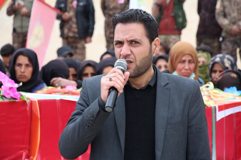 تشييع جثماني الشهيدين محمد فاضل وعلاوي مصطفى في منبج