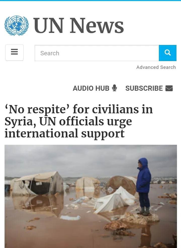 ​​​​​​​"لا راحة" للمدنيين في سوريا.. مسؤولو الأمم المتحدة يحثون على الدعم الدولي