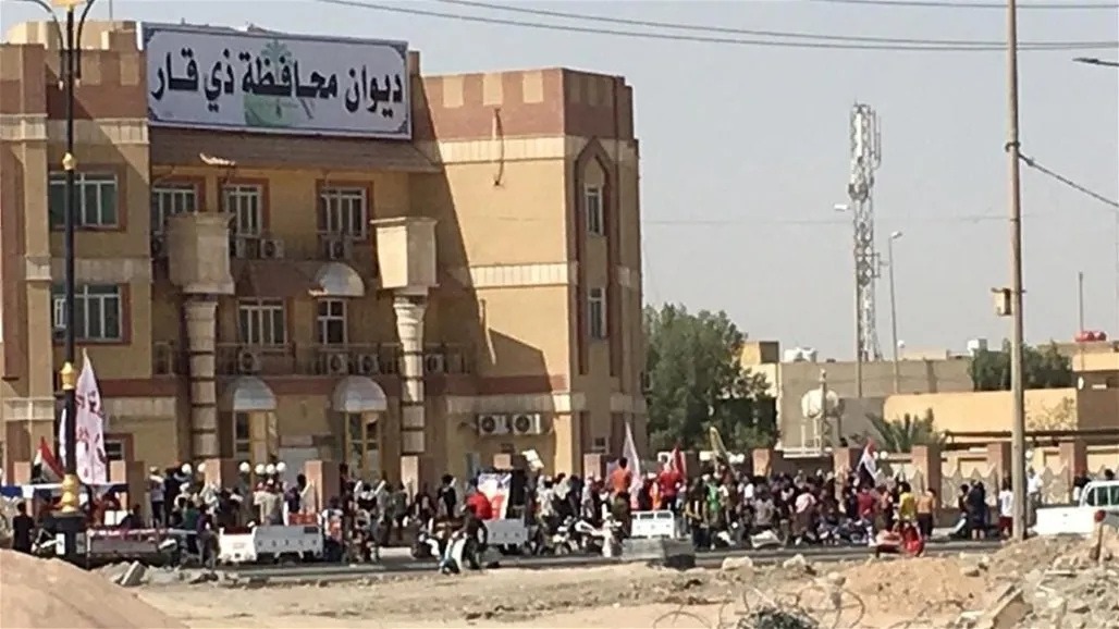 احتجاجات في محافظة ذي قار العراقية.. والمحافظ يتوجه إليها