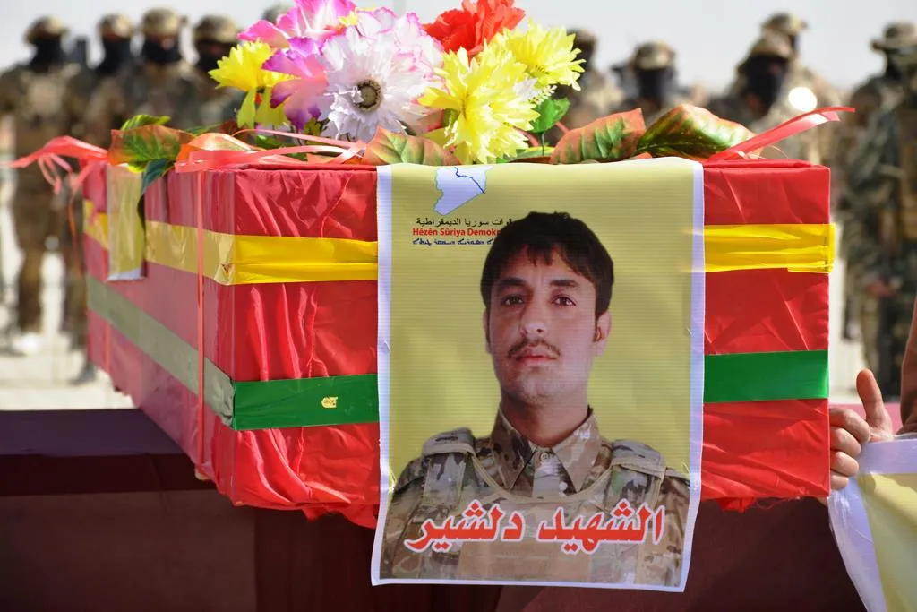 ​​​​​​​الشهيد مهيدي العبود يوارى الثرى في الشدادي