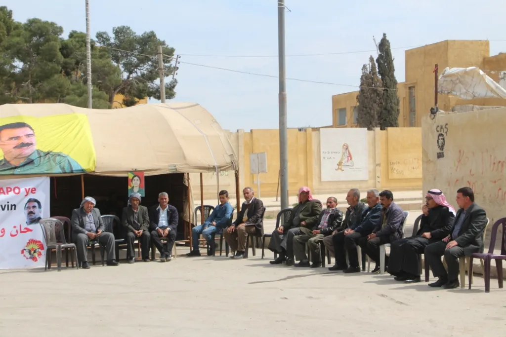 ​​​​​​​استمرار خيمة الاعتصام في يومها الرابع في كوباني