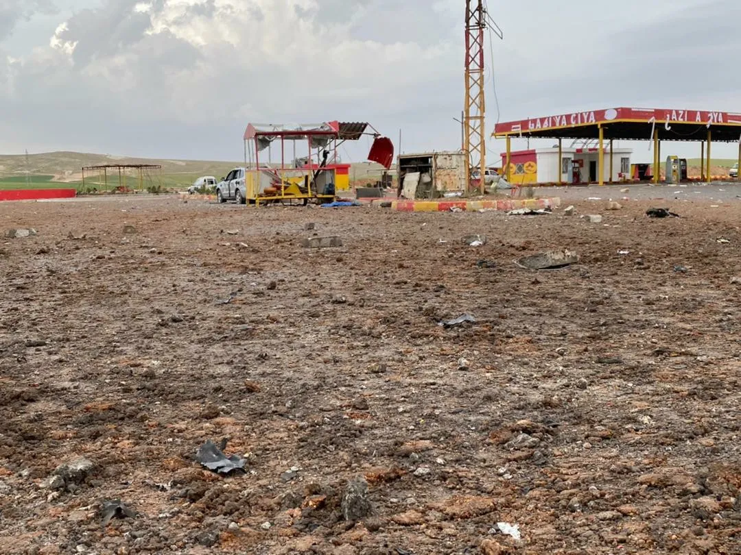 تفجير كبير في محطة وقود بمفرق بلدة صرين