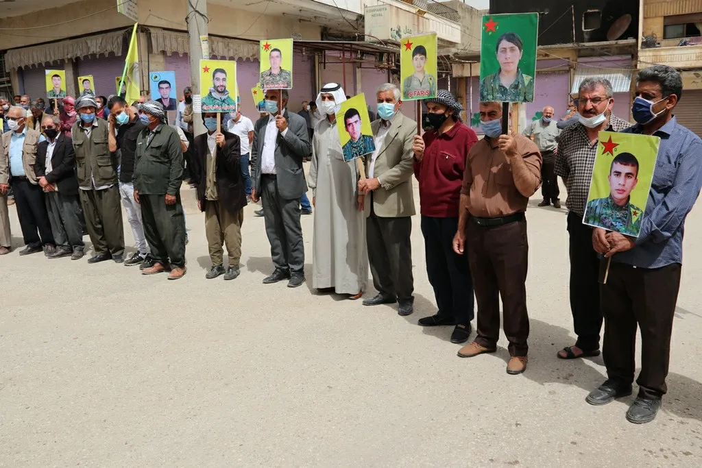 تظاهرات في مقاطعة قامشلو: سنرسل بناتنا وشبابنا لدعم الكريلا ودحر المحتلين