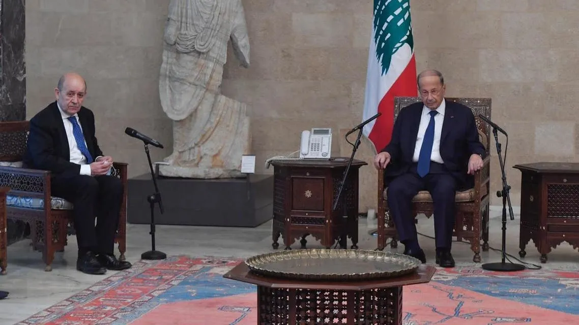 وزير الخارجية الفرنسي في بيروت لبحث الأزمة اللبنانية