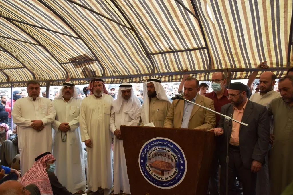​​​​​​​لجنة العدالة ومجلس الرقة المدني تصلح بين عشيرتي البوسرايا والسخاني