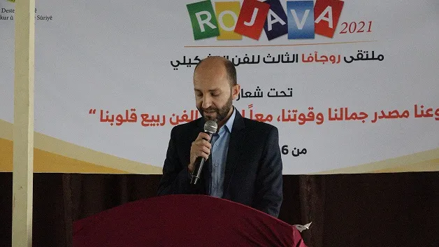 انطلاق أعمال ملتقى روجآفا الثالث للفنون التشكيلية في مدينة الطّبقة
