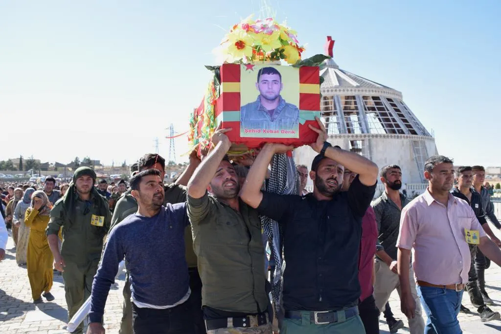 تشييع جثماني شهيدين ومراسم غيابة لـ 5 شهداء آخرين في كوباني