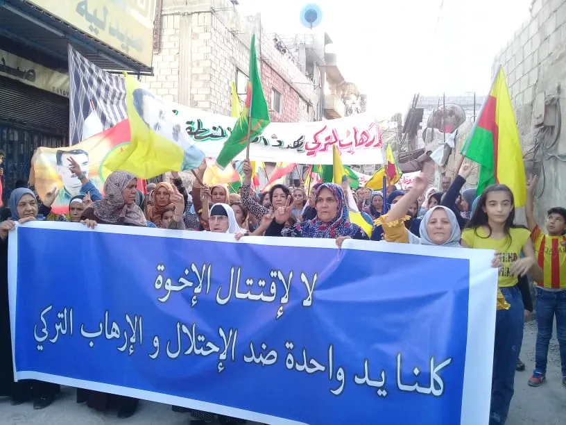 أهالي زور آفا: مواقف الديمقراطي الكردستاني تشرعن الهجمات