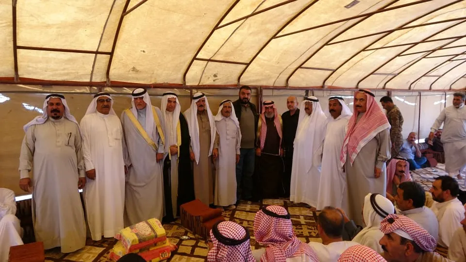 ​​​​​​​لجنة العلاقات في مجلس تل أبيض العسكري تعقد مصالحة بين عشيرتين