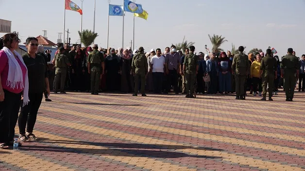 ​​​​​​​تشييع الشهيد أحمد الغضبان عضو قوى الأمن الداخلي في الطبقة