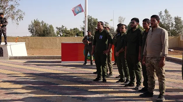 ​​​​​​​تشييع الشهيد أحمد الغضبان عضو قوى الأمن الداخلي في الطبقة