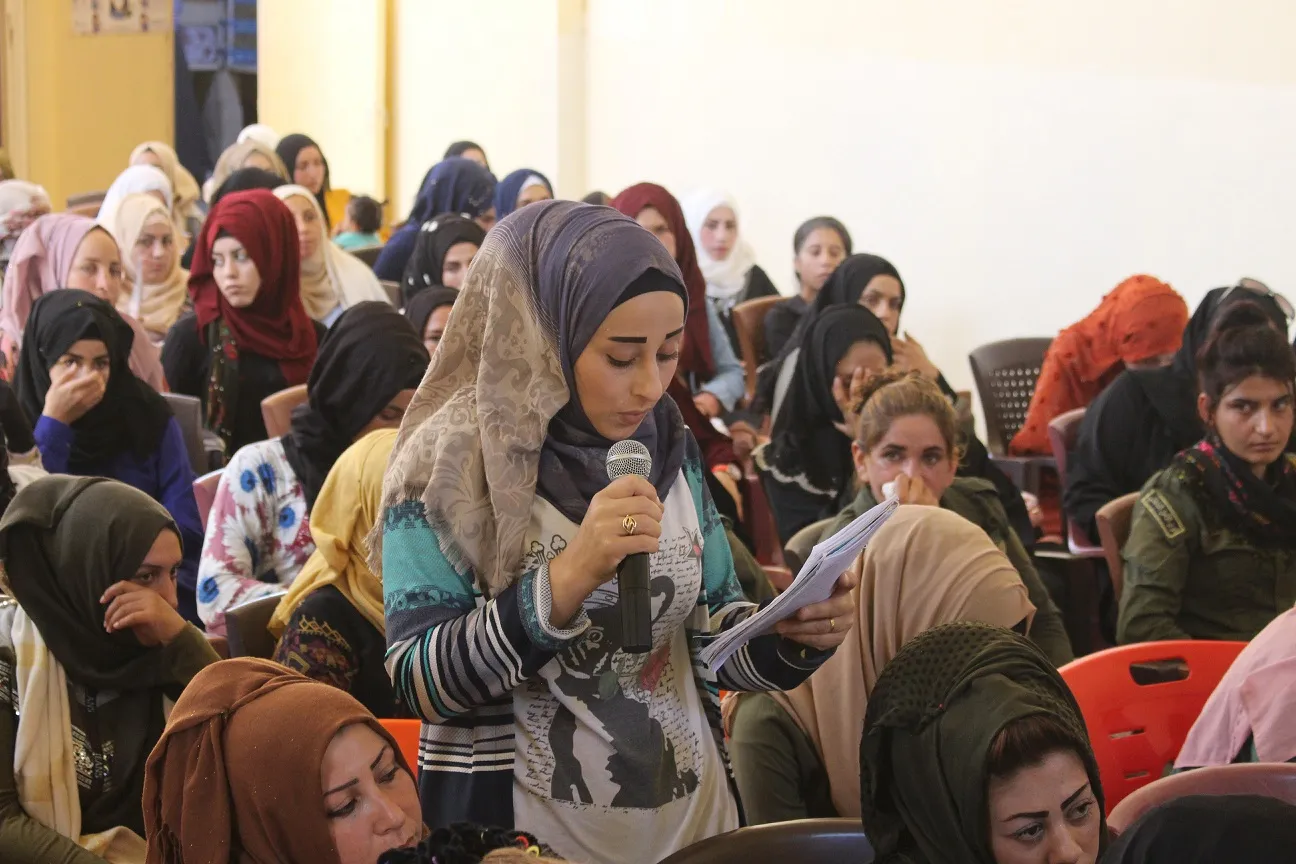 ندوة حوارية لنساء ناحية تل براك بقامشلو