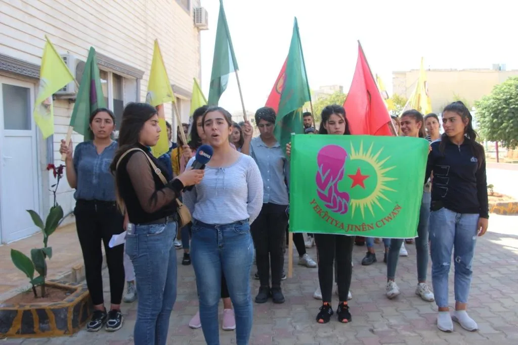 المرأة الشابة في إقليم الفرات تندد بالهجمات التركية على مناطق كردستان