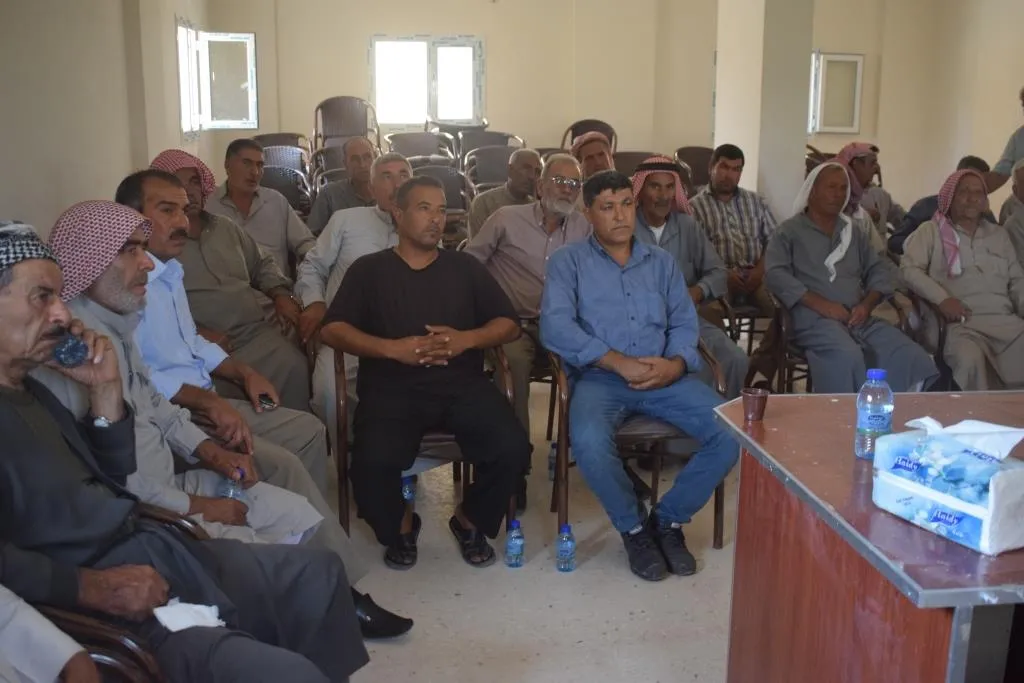 ممثلو الإدارة الذاتية يعقدون اجتماعاً لأهالي ناحية القناية في كوباني
