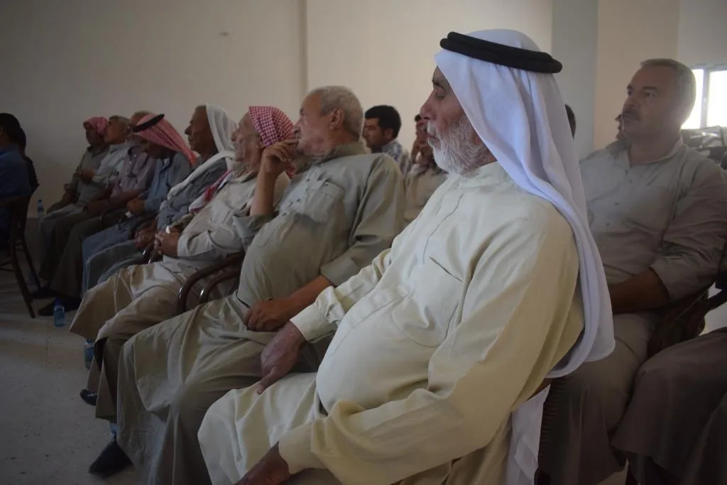 ممثلو الإدارة الذاتية يعقدون اجتماعاً لأهالي ناحية القناية في كوباني