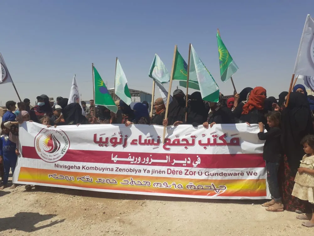 نساء ديرالزور يطالبن بمحاسبة الاحتلال التركي على جرائمه